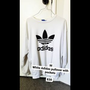 Adidas White Pullover